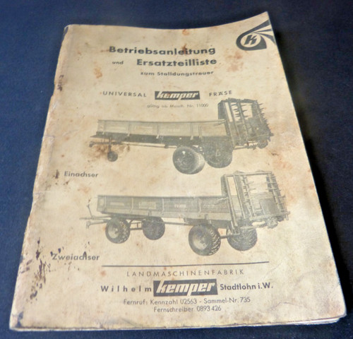 Kemper betriebsanleitung und - kemper,