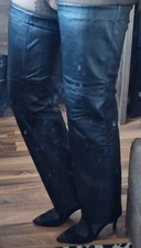 NEU Echtleder-Chaps Stulpen