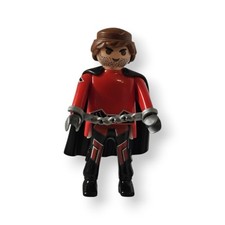 Playmobil Figur Mann Schurke Superheld Gefangener Fantasy Umhang Kette Cape