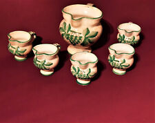 Weinservice Trinkset 6-tlg. Italy Majolika KRUG + 5 Boccalini Handgemalt Deruta?