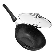 Wok Pfanne mit Deckel 28/30cm