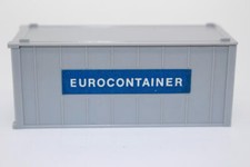 scw188, Alter WIKING 20 ft. Container Papieraufkleber EUROCONTAINER Alucontainer