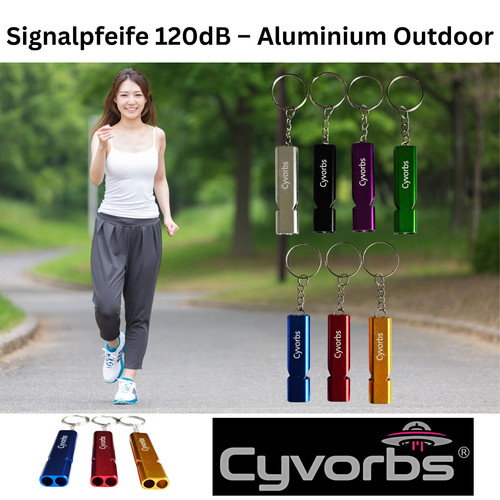 Signalpfeife 120db aluminium - signalpfeife,