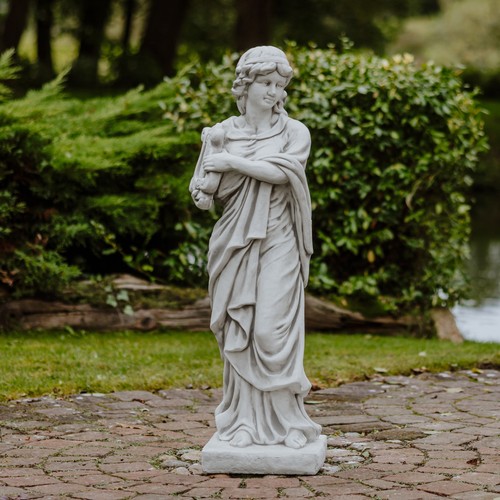Statue metis mit harfe - metis,