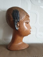 HOLZFIGUR  KOPF AFRIKANISCHE