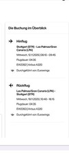 Flugticket Stuttgart - Gran Canaria (Hin/Zurück) 12.11.-19.11.2025 incl. 23kg 