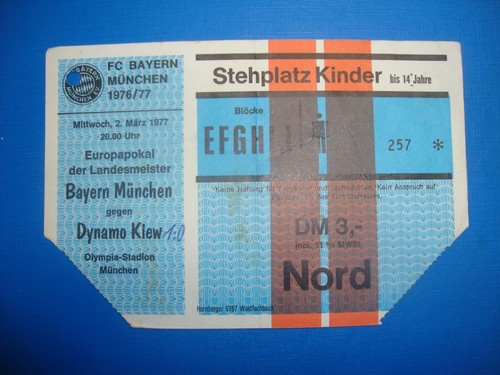 Ticket bayern münchen - 76/77,