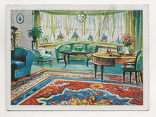 47/67  SAMMELBILD TEPPICHWEBEREI DAMENZIMMER MIT HALBMOND TEPPICH -  KOCH & KOCK