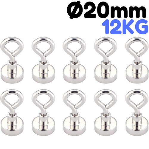 10x neodym magnetösen 20mm - neodym,