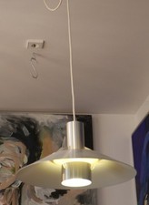 Seltene IKEA Galax Pendelleuchte T101-2 - 1985 - Aluminium Kunststoff silber