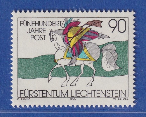 Liechtenstein 1990 postreiter - liechtenstein,