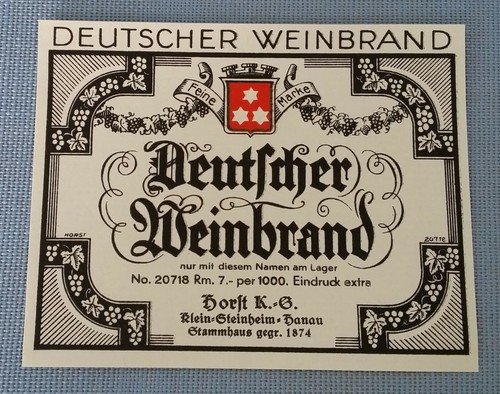Altes schnapsetikett - altes,