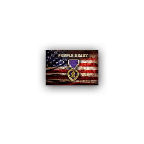 Aufkleber sticker purple heart - purple,