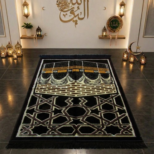 Gebetsteppich mit kaaba motiv - gebetsteppich, kaaba-motiv