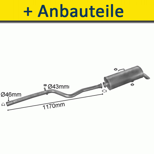 Auspuff auspuffanlage für - auspuff,