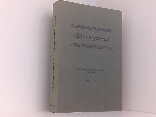 Hamburgensien schriftenreihe - hamburgensien.,