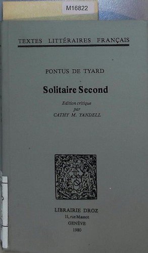 Solitaire second textes - second.,