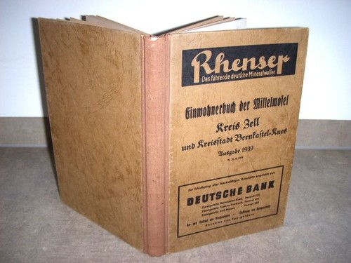 Mittelmosel einwohnerbuch der - einwohnerbuch,