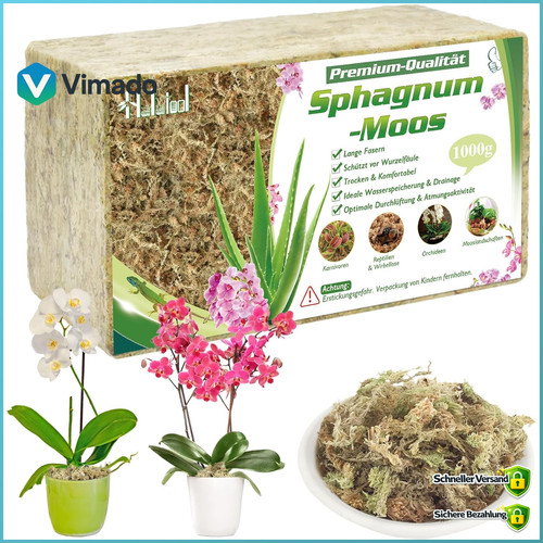 Sphagnum moos 1000g - sphagnum,