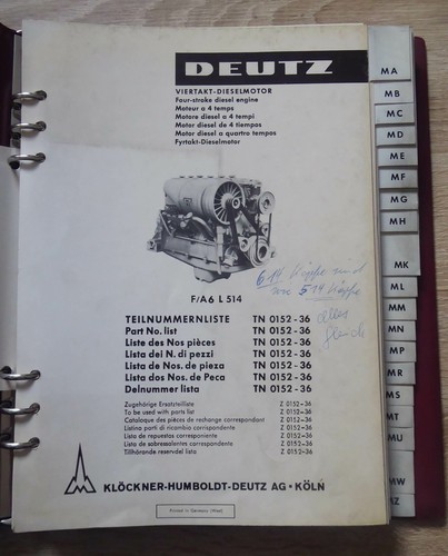Deutz motoren f6l514 a6l514 - motoren,
