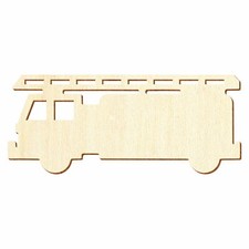 Holz Feuerwehrauto V2 - Deko