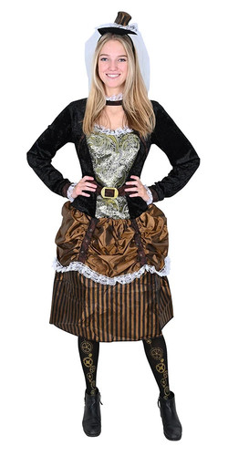 Steampunk gold kostüm damen - steampunk,