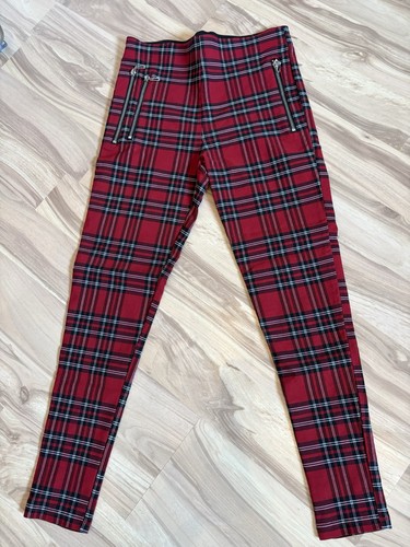 Zara stretch hose kariert - stretch-hose,