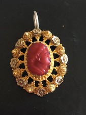 Antik Anhänger Gemme Antikgold 
