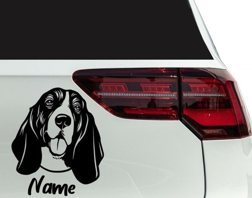 Aufkleber hund basset hound - aufkleber,