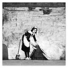 Vlies Fototapete Tapete Wandbild Banksy Maid Graffiti Nr. H5014_TV
