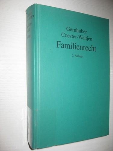 Familienrecht von gernhuber - -,
