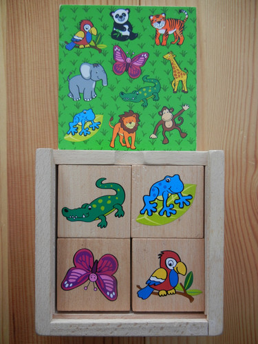 Memory aus holz tiermotive - holz,