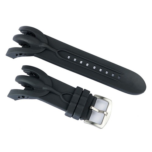 Schwarzes gummi uhrenarmband - schwarzes, gummi-uhrenarmband