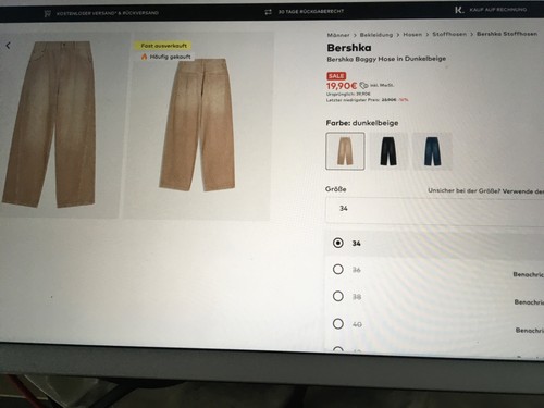 Bershka baggy hose - hose, in