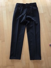 Hose Herren Anzugshose Stoffhose Retro Größe 48 / M schwarz
