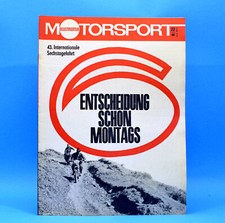 DDR Illustrierter Motorsport IMS 22 1968 Six Days Rennboot-WM Peter Rosenow F