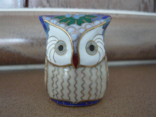 Cloisonne eule figur - cloisonne,