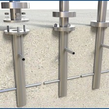 Edelstahl Boden Beton Anker