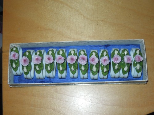 Serviettenringe porzellen - serviettenringe,