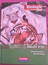 BUCH BIOLOGIE plus KLASSEN 9/10 SEKUNDARSTUFE 1 BRANDENBURG CORNELSEN SEHR GUT 