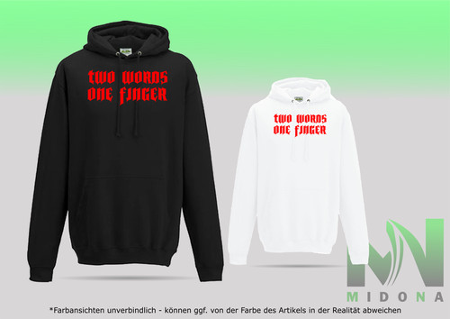 Fun hoodie two words one - hoodie,