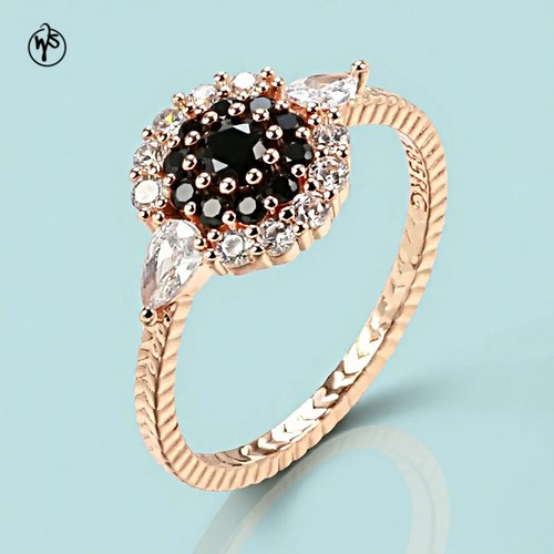 Ring 585 walzgold - walzgold, roségold
