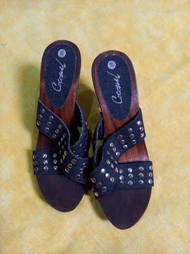 Damen clogs nieten hoher - clogs,
