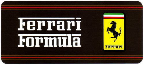 Ferrari formula logo aufkleber - formula,