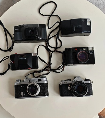 Analog kamera sammlung mit - kamera,