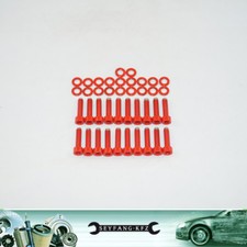 Edelstahl Schrauben rot