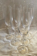 6 x Villeroy & Boch VB Sekt Sektglas Sektgläser Sektflöte Kristallglas