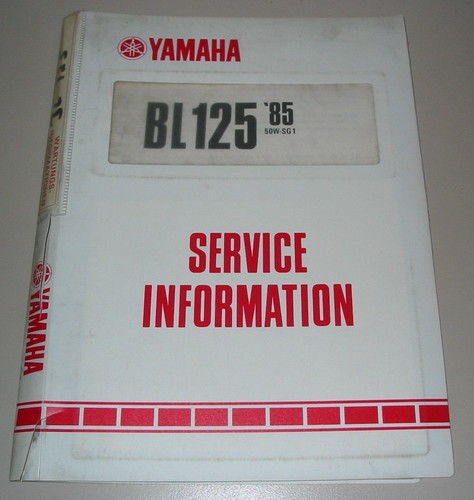 Service information yamaha - yamaha, bl