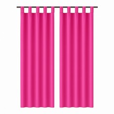 Vorhang mit Schlaufen 2 Stk Schlaufenvorhang Gardine Schlaufengardine Dekoschal