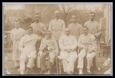 Ansichtskarte Gruppenbild Soldaten im Lazarett - Blankenburg
